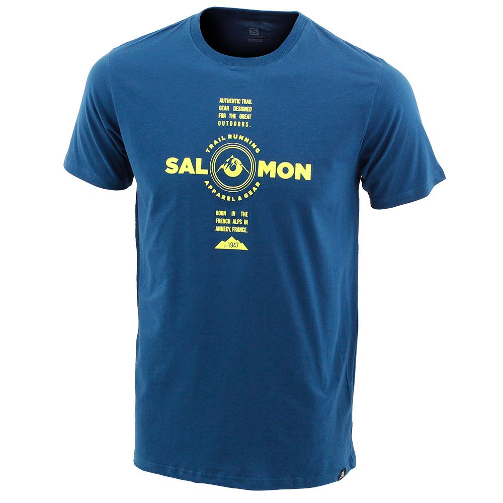 Salomon CROSSROAD SS M Camisetas Hombre - Azules - Colombia (48960-MVYR)